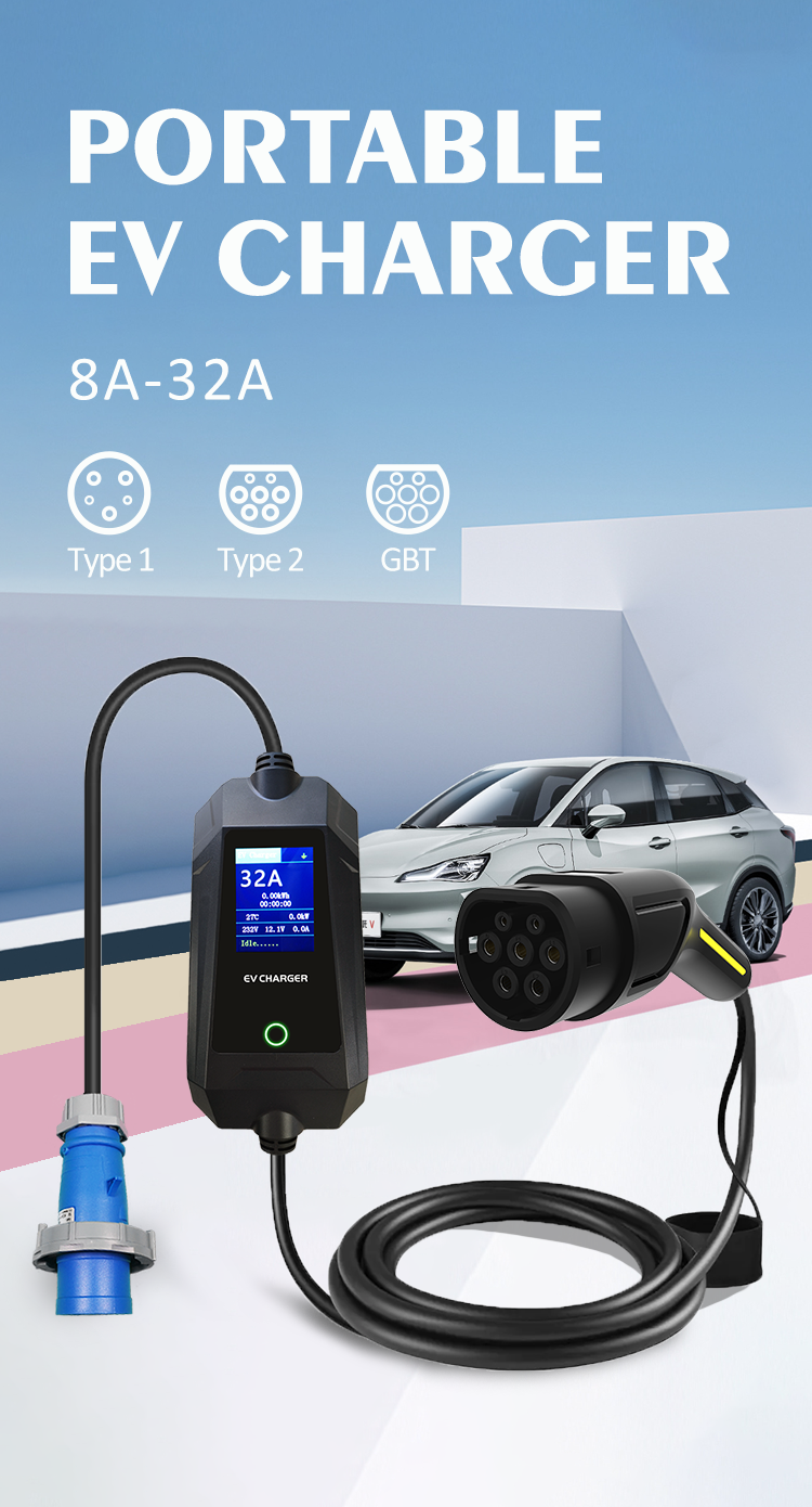 ENJOE® Level 2 Portable EV Charger (7KW/32A)